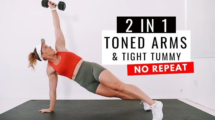 30 MIN 2 in 1 Arms and Abs NO REPEAT | Tone Your A...