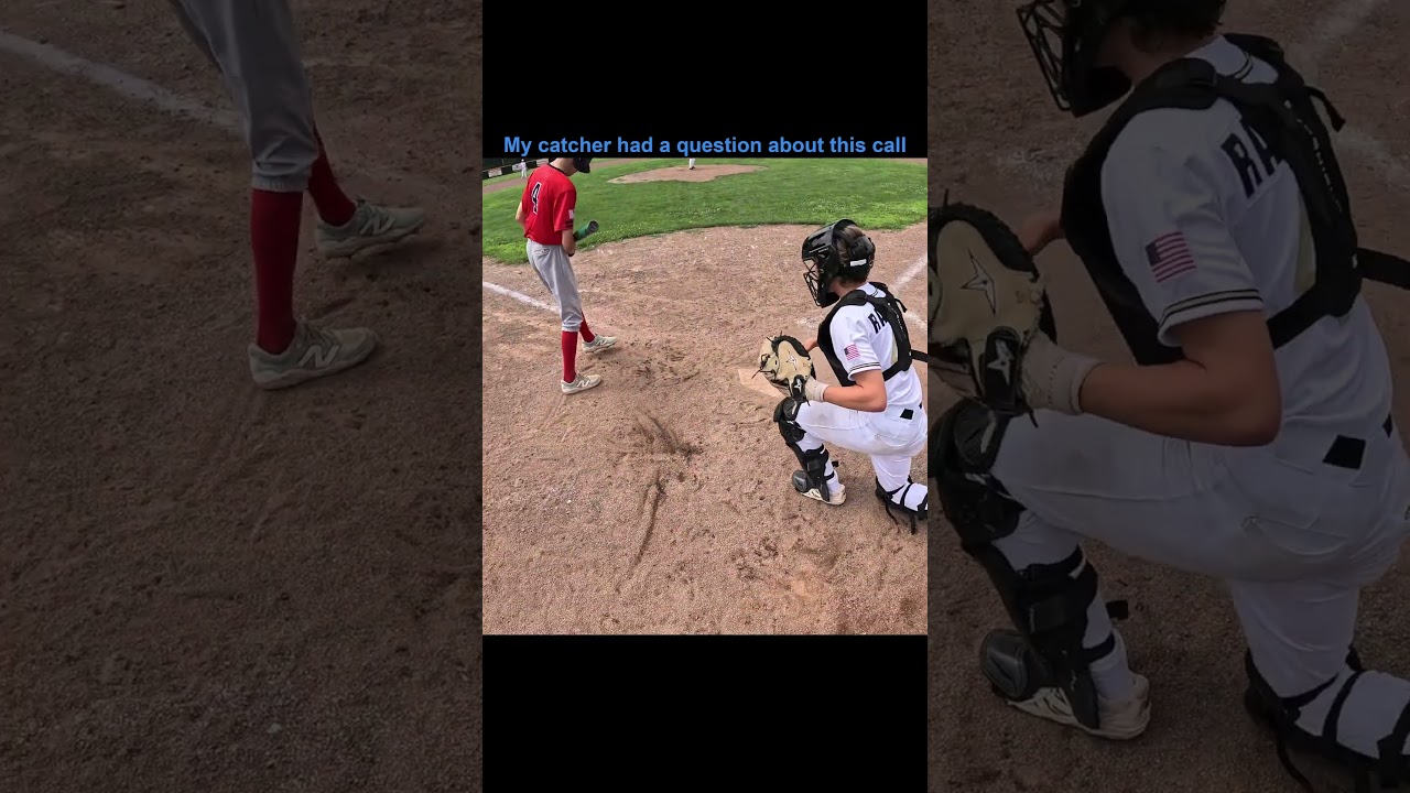 #16u My catcher wanted to know if I saw it... #baseball #umpire #sports #mlb