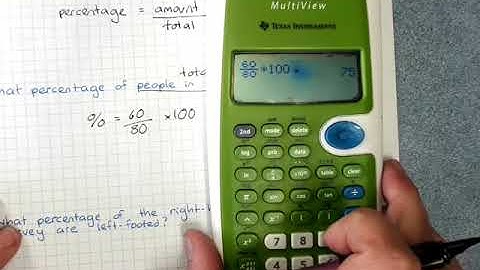 Two way tables and percentages