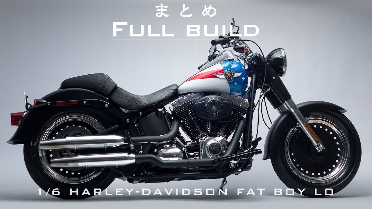 Building the Tamiya 1/6 HARLEY-DAVIDSON Fat Boy Lo Plastic Model