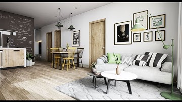 Speed level ArchViz Design : Scandinavian apartment Unreal Engine 4