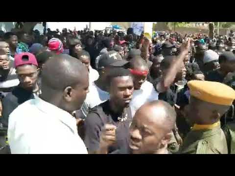 UNZA Students Protesting Outside The South African Embassy In Lusaka