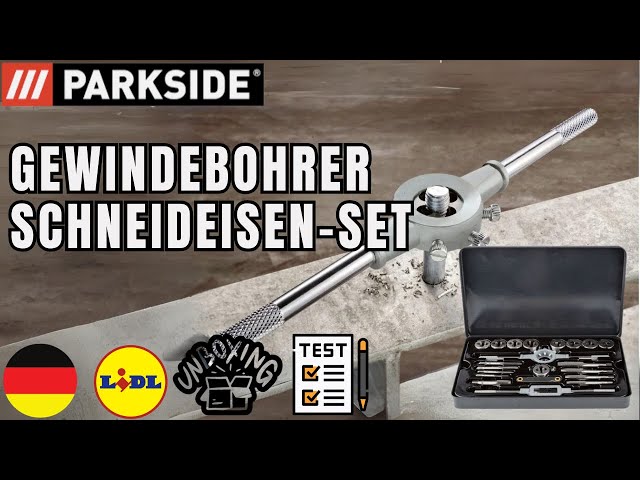 YouTube DEUTSCH Parkside LIDL - GEWINDEBOHRER-/ SCHNEIDEISEN-SET DEUTSCHLAND