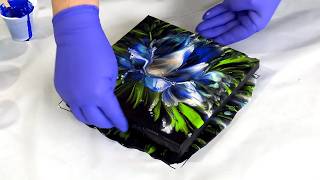 I Tried a Flower Dip with PVA Glue… This Happened 💙🌸