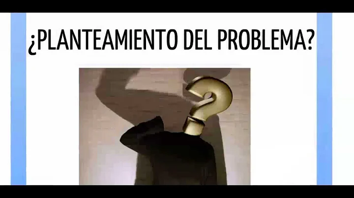 Planteamiento del Problema, Definición - Partes del Planteamiento de un Problema
