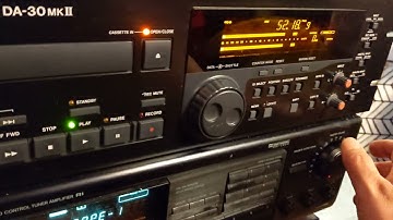 Testing auto index on TASCAM DA 30 mk II, indexig on DAT recorders