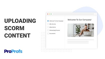 How to Upload SCORM Courses to ProProfs Training Maker