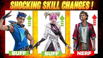 (SHOCKING UPDATE) TOP-10 SECRET CHARACTER SKILL CHANGES IN FREE FIRE 🔥