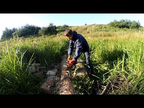 Насадка на бензопилу Короед, ширина барабана 80мм - YouTube