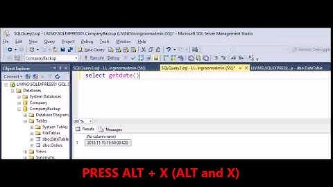 MS SQL -   Execute query using shortcuts