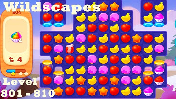 Wildscapes Level 801 - 810 HD Walkthrough | Gameplay | 3 - match game | ios | android | pc | app
