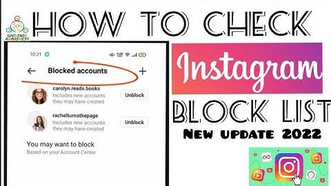 How To Check Instagram Block List 2022 | Block List ko Kese Dekhein | Universe Awareness