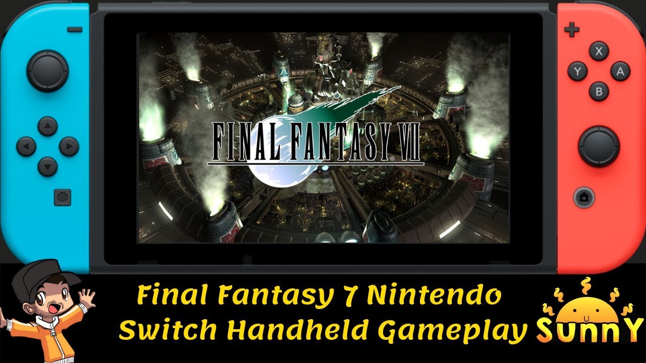 Final Fantasy 7 Nintendo Switch Handheld Mode Gameplay 13 Minutes Of Handheld Footage Youtube