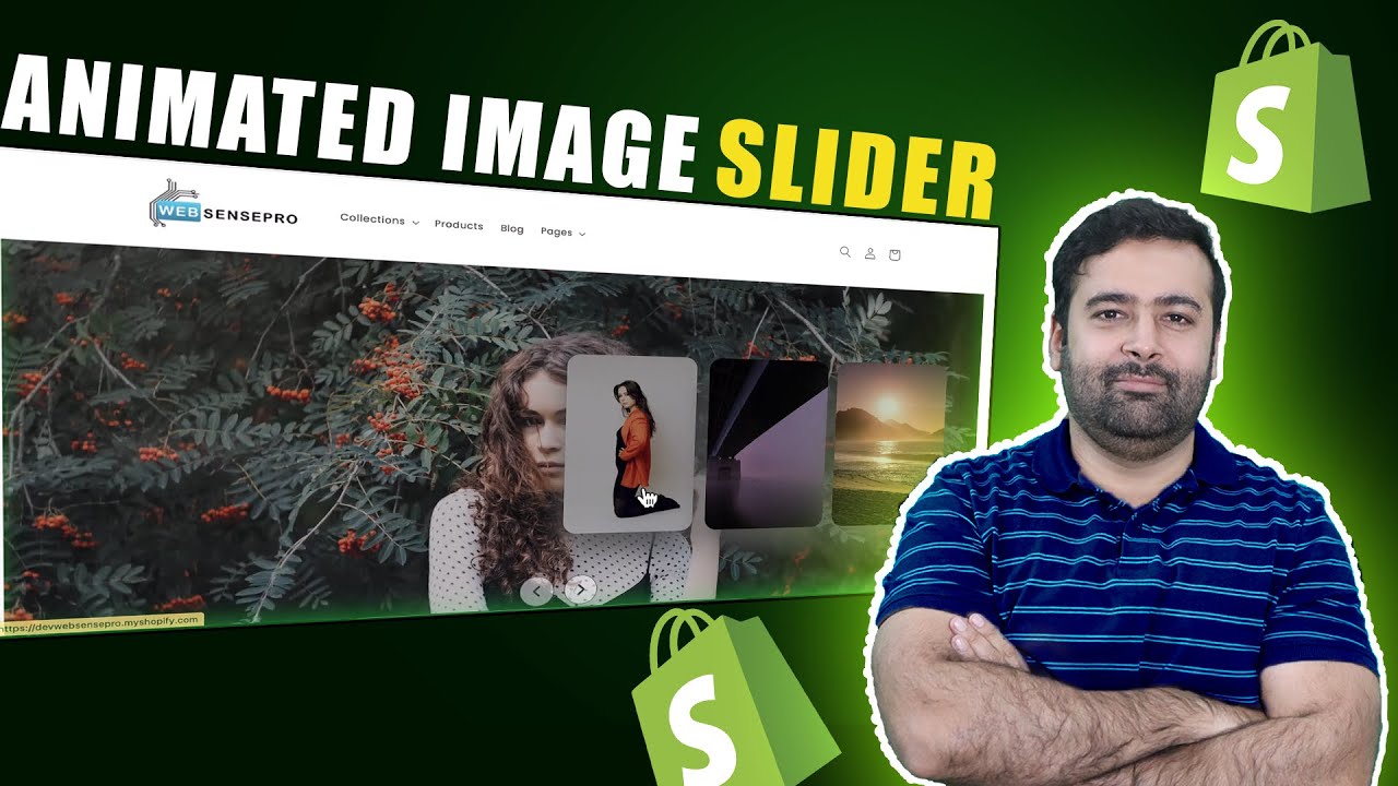 How To Add Animated Image Slider In Shopify [Without APP] - YouTube