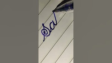 Sakshi in cursive writing #goodhandwriting #shorts #diy #cursive