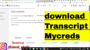 How to download official transcript from Mycreds.ca or mycertif.ca for pg workpermit application