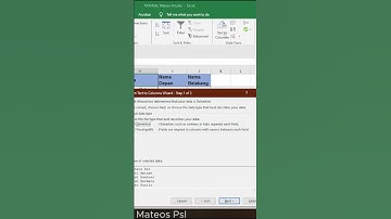 Memisahkan nama depan dan nama belakang di ms excel  #excel #exceldatacleaning #exceltips