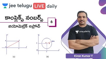 JEE Maths: Complex Numbers L6 | Geometric Approach | JEE Telugu | Kiran Kumar T