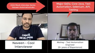 SDET | QA Automation Mock Interview  5+ Years of Experience