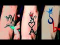 Couple letter tattoo designs  mk tattoo design  sb letter tattoo design artistsubhash940