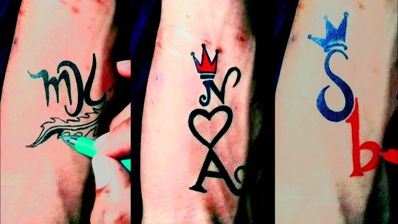 letter J K tattoo making _temporary tattoo | JK letter tattoo | JK tattoo |  jk name tattoo - YouTube