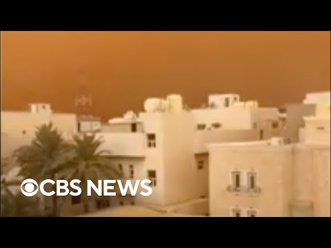 Kuwait's skies turn orange in dust storm