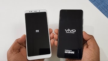 Xiaomi Redmi Note 5 vs ViVo V7+ Speed Test Comparison !