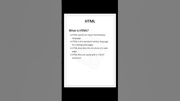 What is HTML? | S Code Hub #html #youtubeshorts #shorts