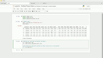 Portfolio Theory in Python: Part 1