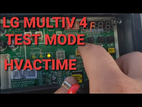 LG VRF AC Multi 4 Test Mode - HVAC Training Videos