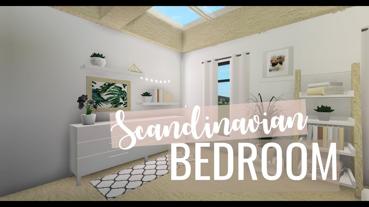 Scandinavian Bedroom | Bloxburg | + Giveaway! - YouTube
