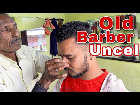 Upper chest Head massage with nose to ear by Indian Barber - ASMR Relaxing massage therapy