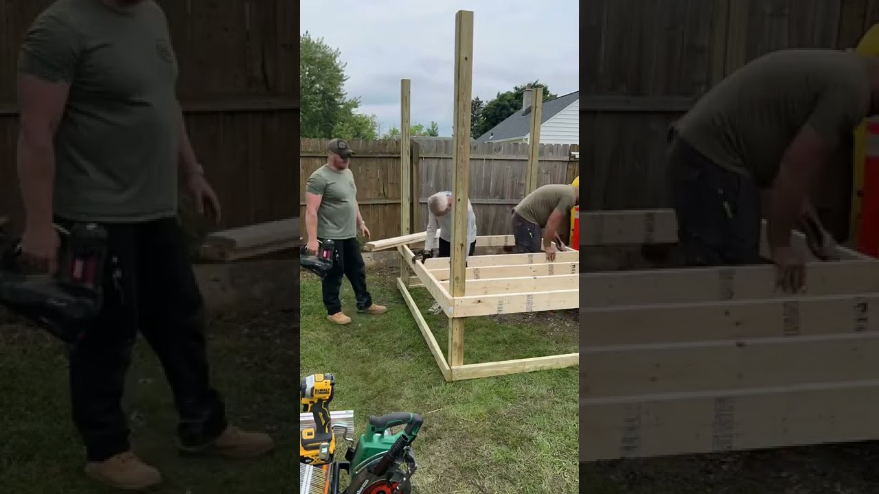 Framing Up The Chicken Coop Stay Tuned This Is Gonna Be Great Chickens Diy Build Shorts