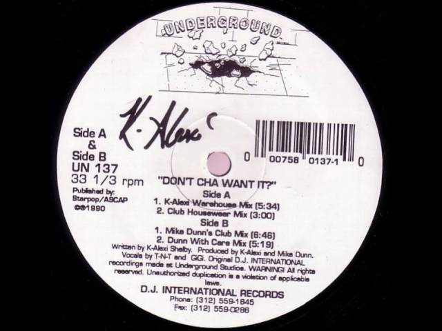 K-Alexi – Don't Cha Want It? K - Alexi - Don't Cha Want It? (K-Alexi Warehouse Mix) - YouTube