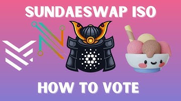 How To Vote Sundaeswap DEX ISO - Nami & Yoroi Cardano Wallets