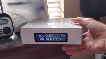 Sangean HDR-15 Clock Radio Unboxing and Bandscan