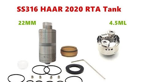 SS316 HAAR 2020 RTA 22MM 4.5ML Tank Atomizer by Wejoytech