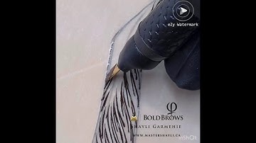 Shayli Microblading Bold Brows Practice on Latex