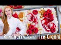 White Chocolate Raspberry Swirl Ice Cream - The BEST Homemade Ice Cream Recipe!!