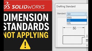 SolidWorks Bug: Dimension Standards Not Applying Correctly (Quick Fix!)