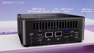 GEEKOM Mini PC IT13 MAX Intel Core Ultra 9 185H 24GB LPDDR5 500GB