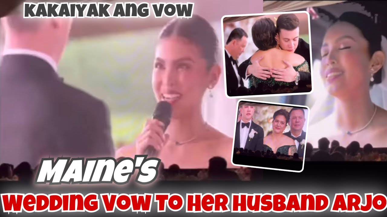Maine WEDDING VOW to Arjo Atayde truly hearttouching nakakaiyak from the moment pababa ng bridal car