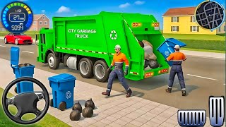 Garbage Trash Truck Realistic Simulator 3D - City Road Garbage Dumper Truck Games - Android GamePlay screenshot 1