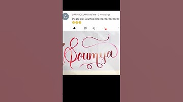 #Soumya name calligraphy||Calligraphy of Soumya name#youtubeshorts#trending#viral#shorts #newsong