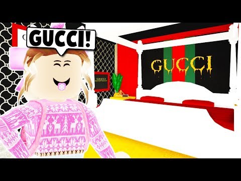 Decorating My Daughters New Gucci Room On Bloxburg Roblox Youtube - roblox gucci discord