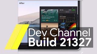 windows insider preview build 21327 hand's on