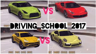Driving School 2017 DRAG RACE!! Ferrari vs Nissan vs Audi vs Porsche vs Mercedes vs Bentley & More screenshot 4
