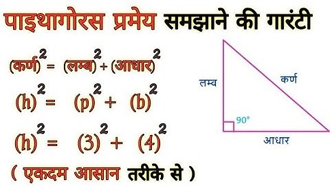 पाइथागोरस प्रमेय | Pythagoras theorem kya hota hai | class 7,8,9,10 | maths theorem | short trick