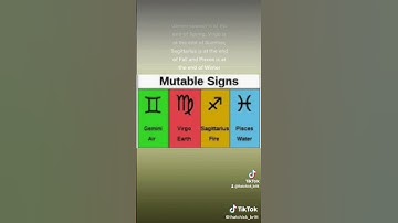 Mutable signs of the zodiac Gemini♊ ,Virgo♍️, Sagittarius ♐, Pisces♓️,