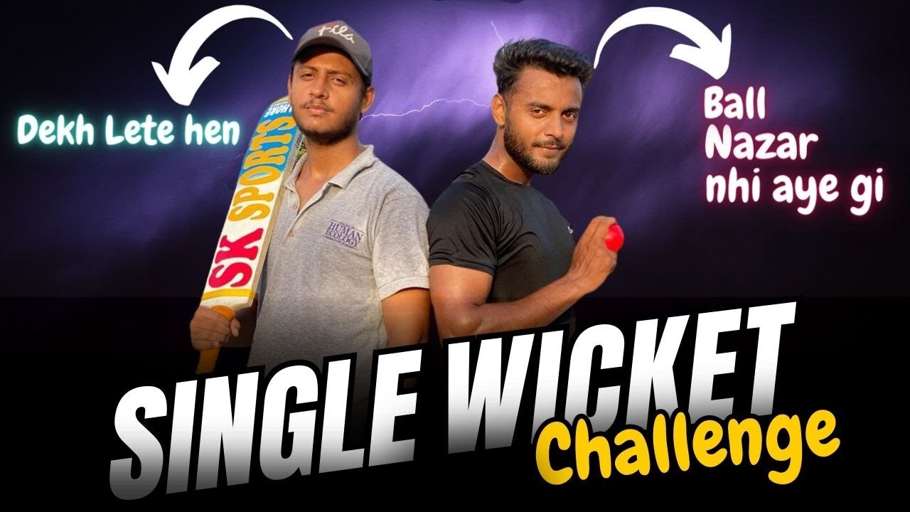 Bare Bhai k sth 5000/- ki Single Wicket Challenge 😂🏏| Cricket Vlog